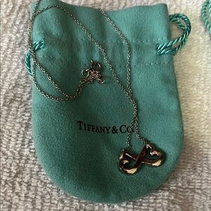 Tiffany & Co. Silver Infinity Heart Necklace